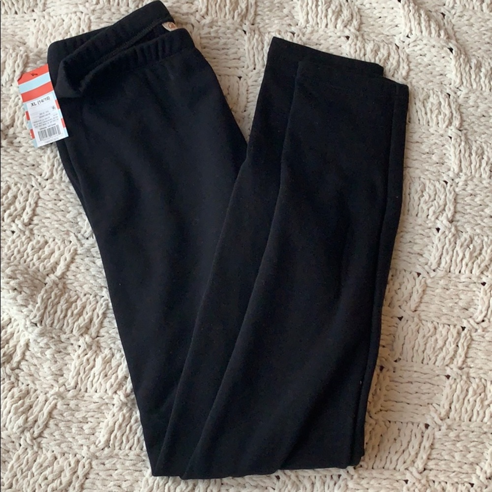 Girls fleece lined leggings